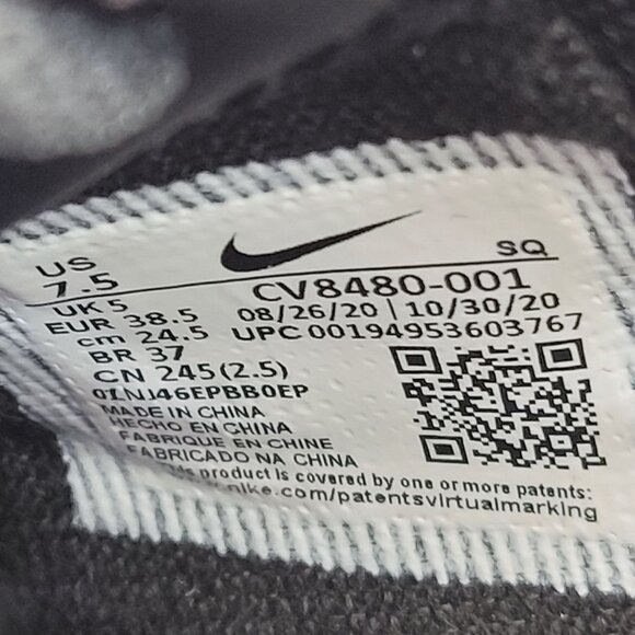 Nike Air Force 1 Shadow SE Pixel Swoosh Women Shoes Black CV8480-001 US Size 7.5 - Picture 8 of 8